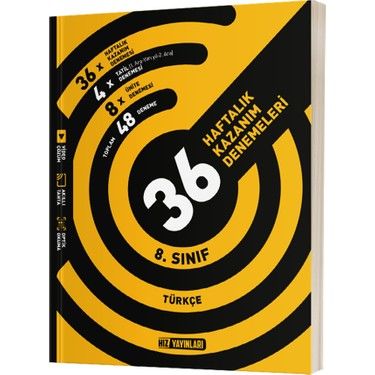 8.Sınıf Türkçe 36 Haftalık Kazanım Denemeleri