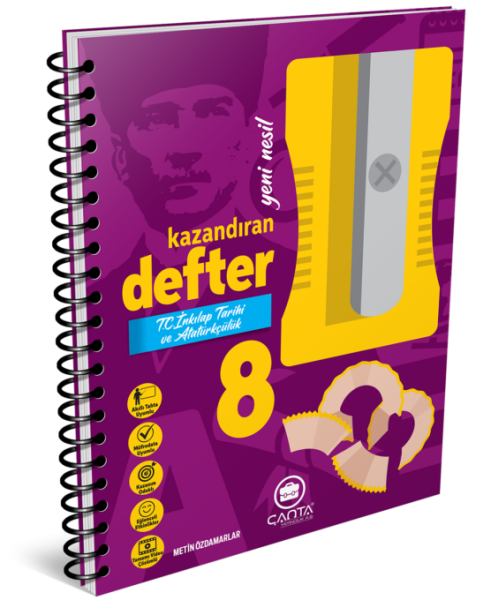 8. Sınıf T.C İnkılap Tarihi ve Atatürkçülük Kazandıran Defter