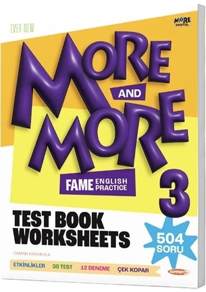3. Sınıf More and More Test Book Worksheets