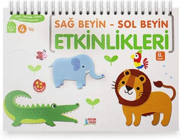 4 Yaş Sağ Beyin - Sol Beyin Etkinlikleri