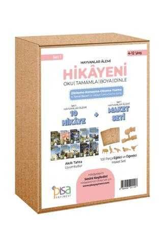 Hayvanlar Âlemi - Hikâyeni Oku, Tamamla, Boya, Dinle - 4-5 Yaş Grubu 1.Set
