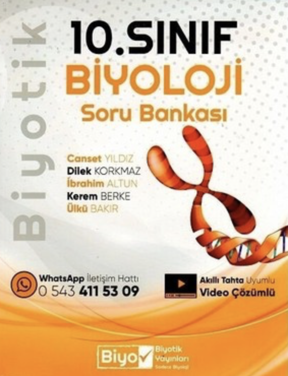 10. Sınıf Biyoloji Soru Bankası