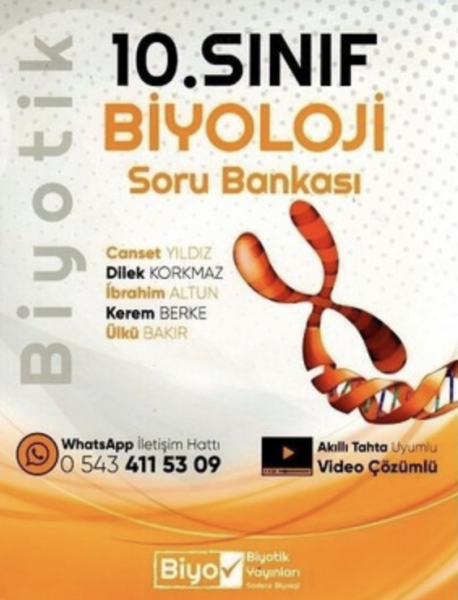 10. Sınıf Biyoloji Soru Bankası