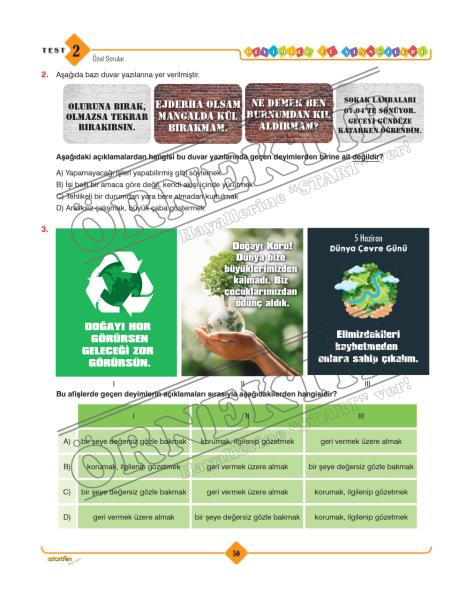 Deyimler ve Atasözleri Soru Bankası