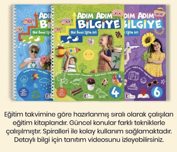 Adım Adım Bilgiye Okul Öncesi Eğitim Seti