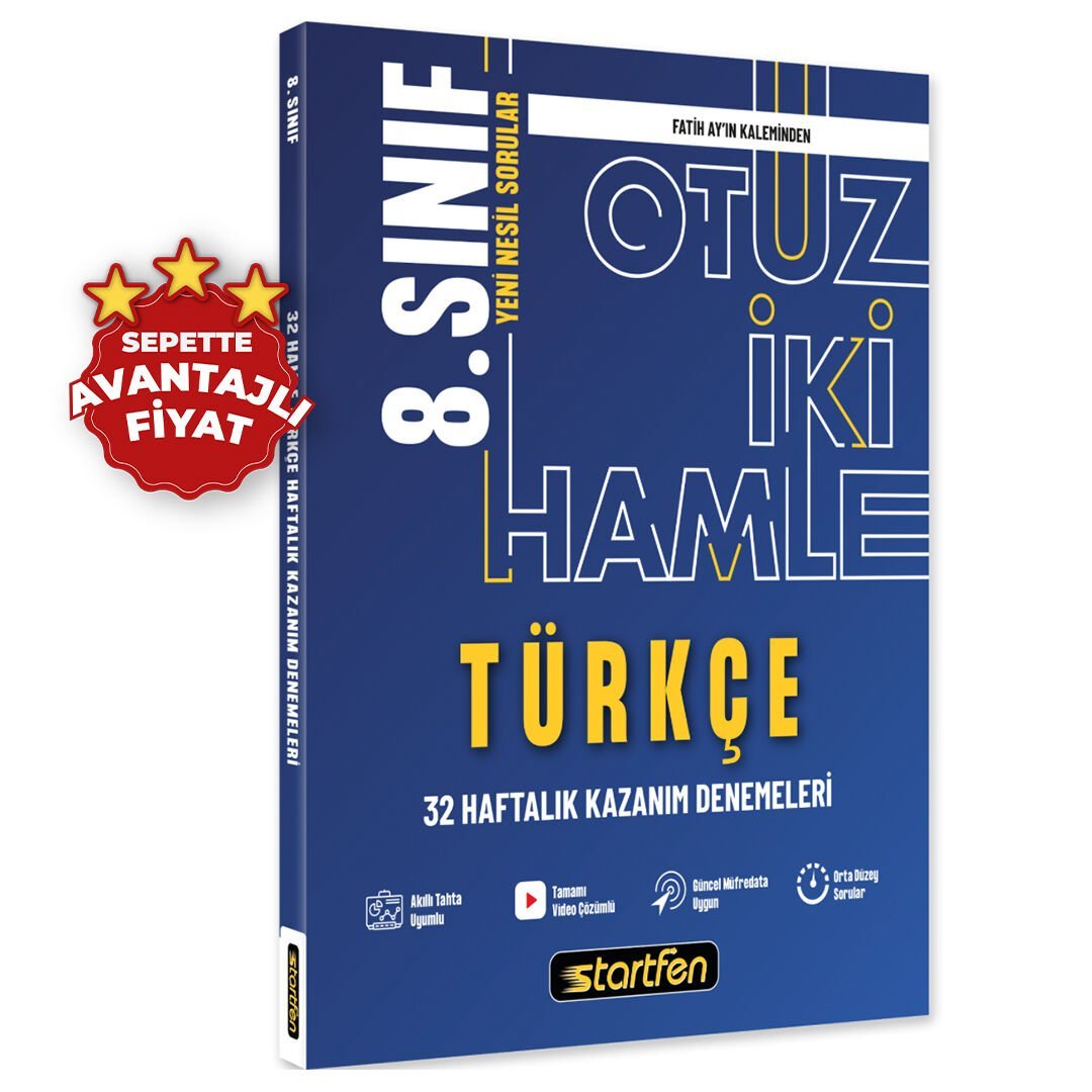 8. SINIF TÜRKÇE 32 HAMLE KAZANIM DENEMELERİ