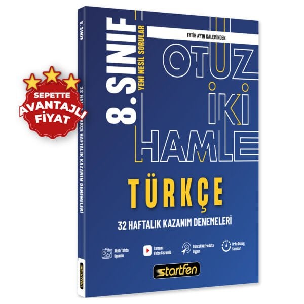 8. SINIF TÜRKÇE 32 HAMLE KAZANIM DENEMELERİ