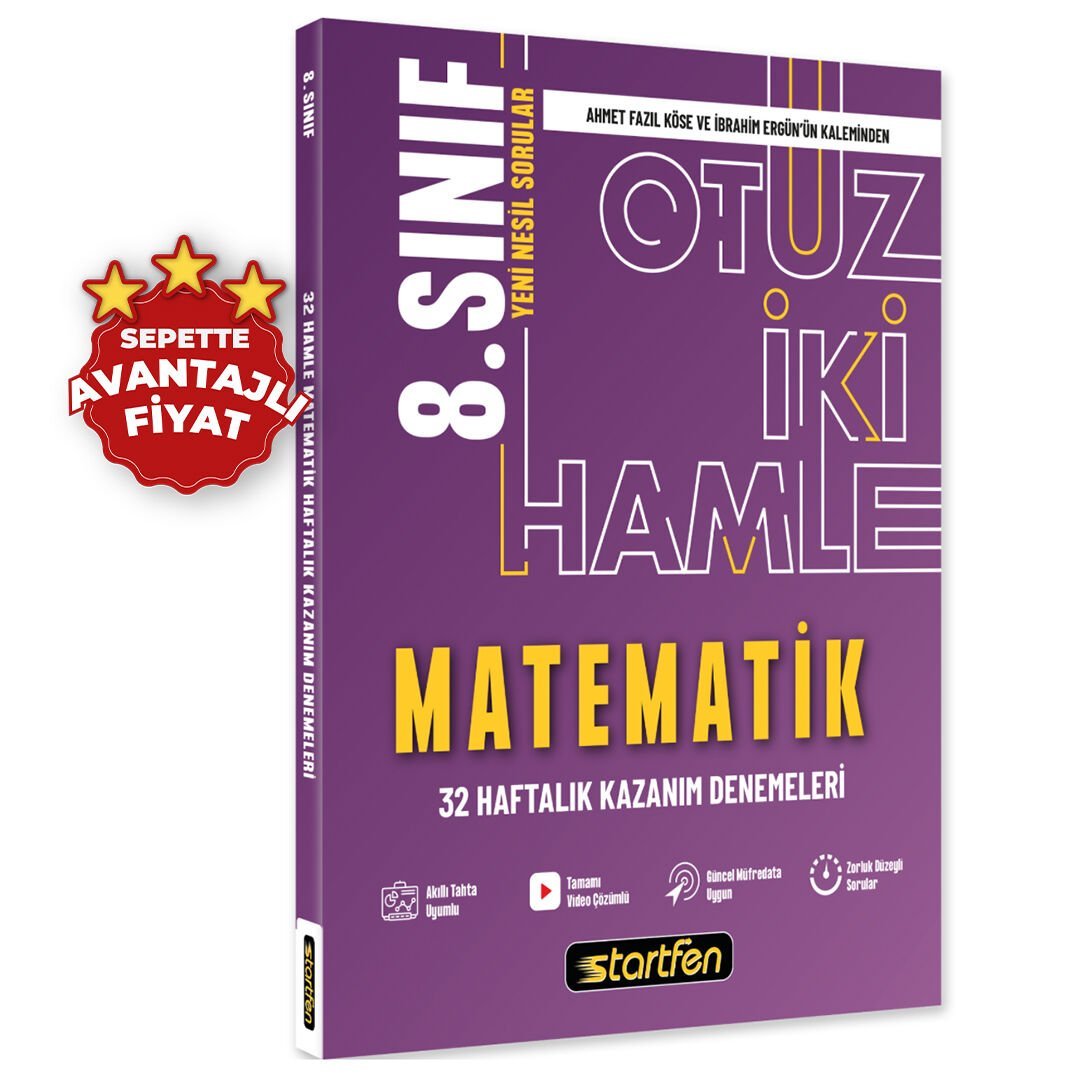 8. SINIF MATEMATİK 32 HAMLE KAZANIM DENEMELERİ