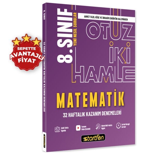 8. SINIF MATEMATİK 32 HAMLE KAZANIM DENEMELERİ