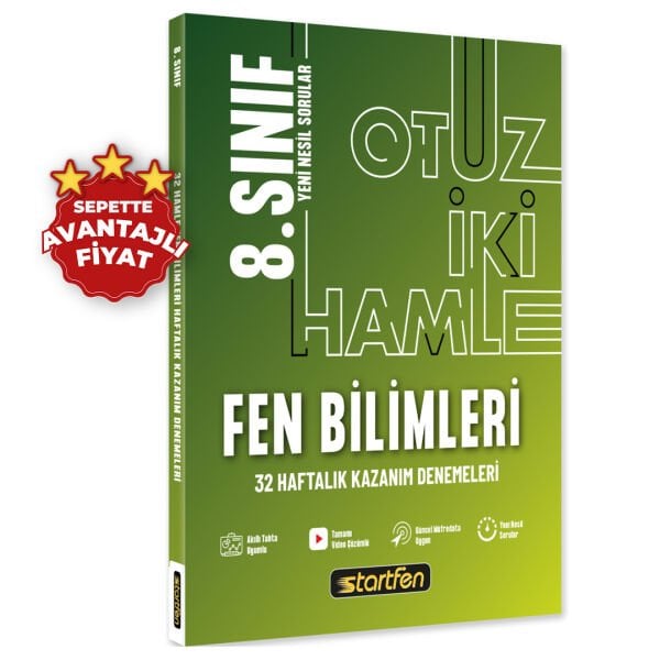 8. SINIF FEN BİLİMLERİ 32 HAMLE KAZANIM DENEMELERİ