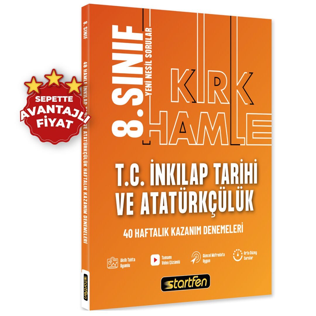 8. SINIF T.C. İNKILAP TARİHİ VE ATATÜRKÇÜLÜK 40 HAMLE KAZANIM DENEMELERİ