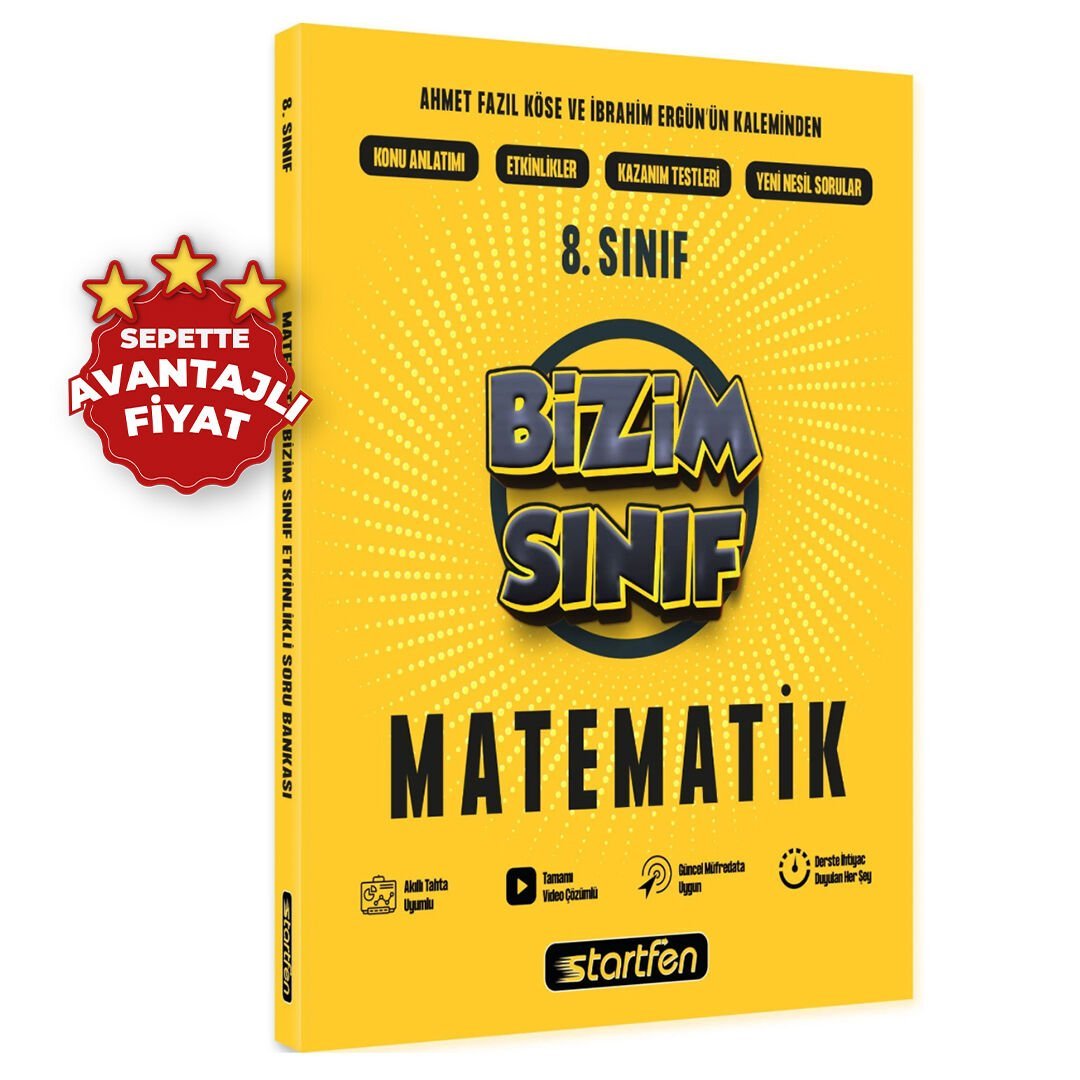 8. SINIF BİZİM SINIF MATEMATİK ETKİNLİKLİ SORU BANKASI