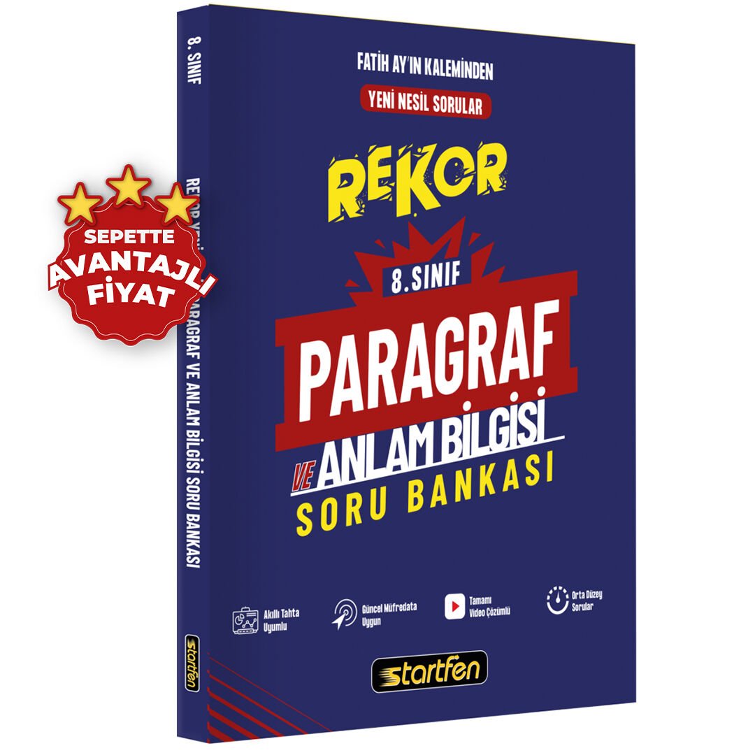 8. SINIF PARAGRAF VE ANLAM BİLGİSİ SORU BANKASI