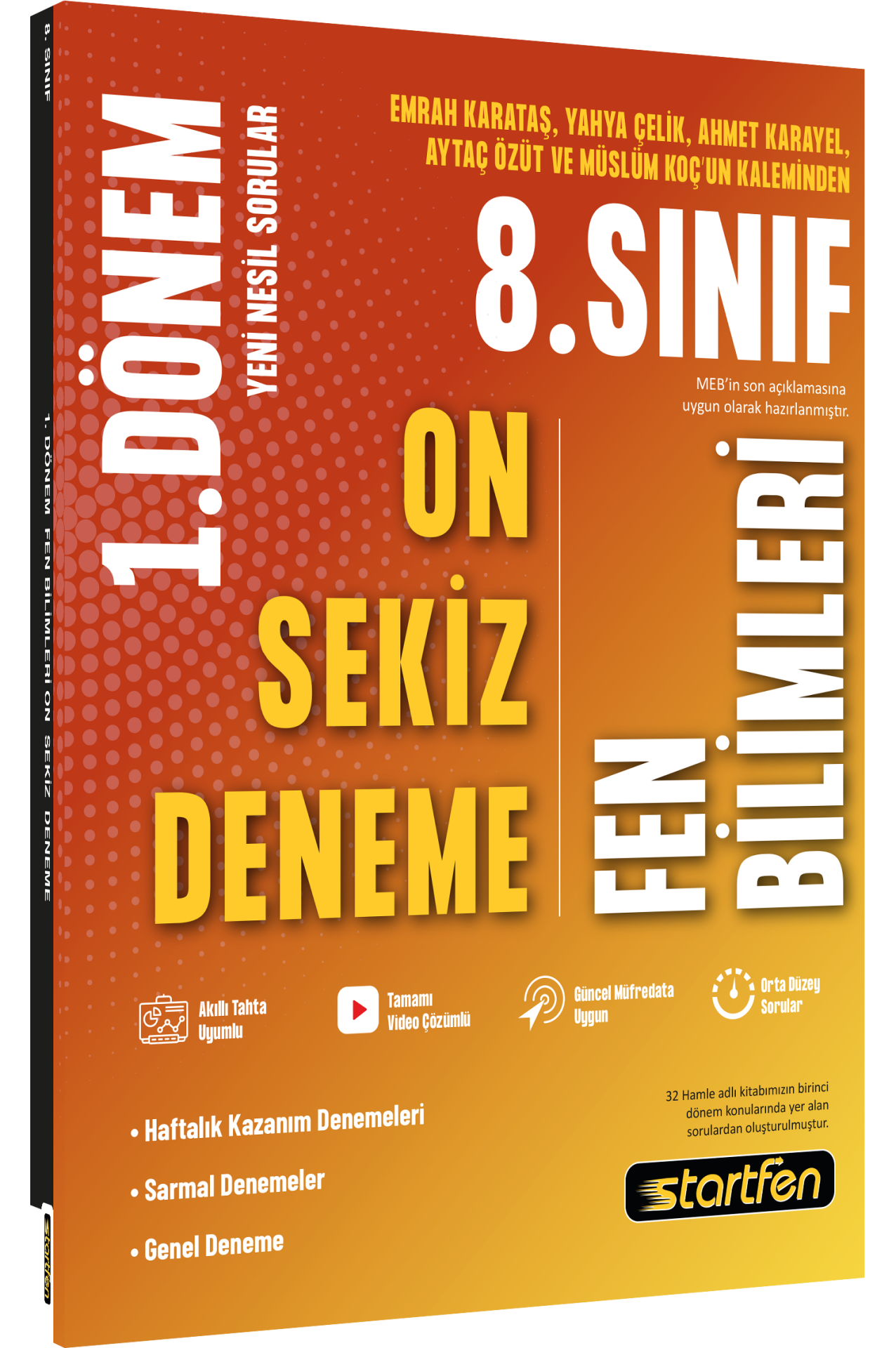 8. SINIF 1. DÖNEM 18Lİ FEN BİLİMLERİ DENEMESİ