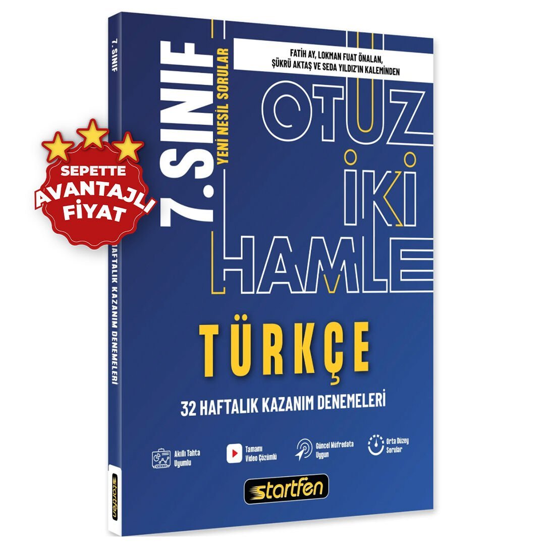 7. SINIF TÜRKÇE 32 HAMLE HAFTALIK KAZANIM DENEMELERİ