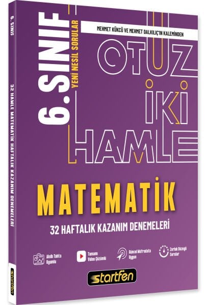 6. SINIF MATEMATİK 32 HAMLE HAFTALIK KAZANIM DENEMELERİ