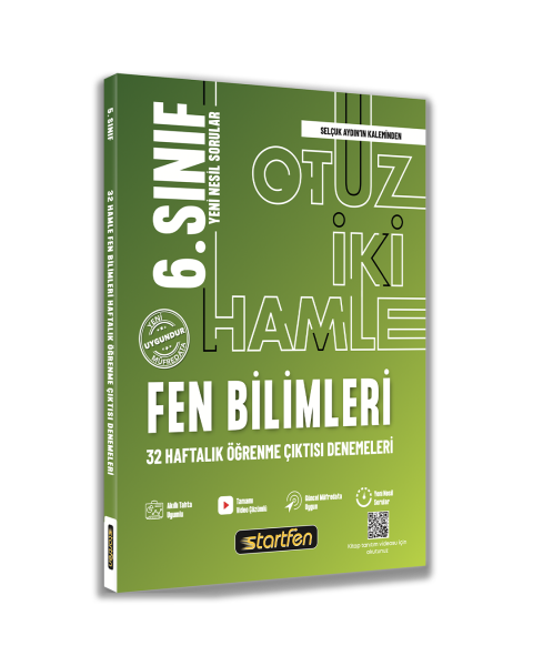 6. SINIF FEN BİLİMLERİ 32 HAMLE HAFTALIK KAZANIM DENEMELERİ