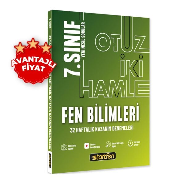 7. SINIF FEN BİLİMLERİ 32 HAMLE HAFTALIK KAZANIM DENEMELERİ