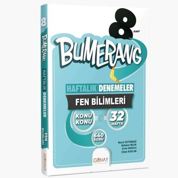8. Sınıf Fen Bilimleri Bumerang 32 Haftalık Denemeleri