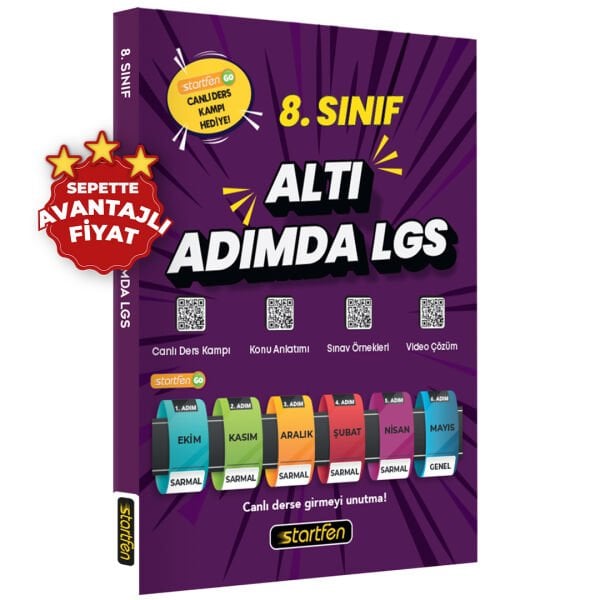 8. Sınıf Altı Adımda LGS Hibrit Deneme Seti