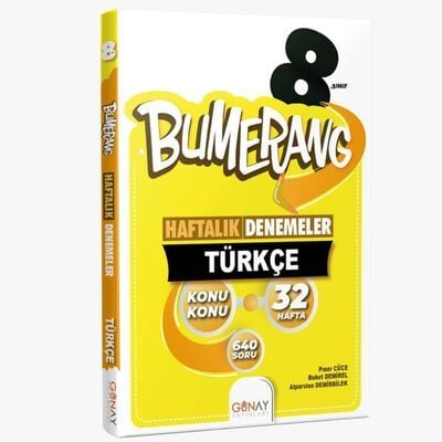 8. Sınıf Türkçe Bumerang 32 Haftalık Denemeleri