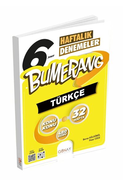 6. Sınıf Türkçe Bumerang 32 Haftalık Denemeleri