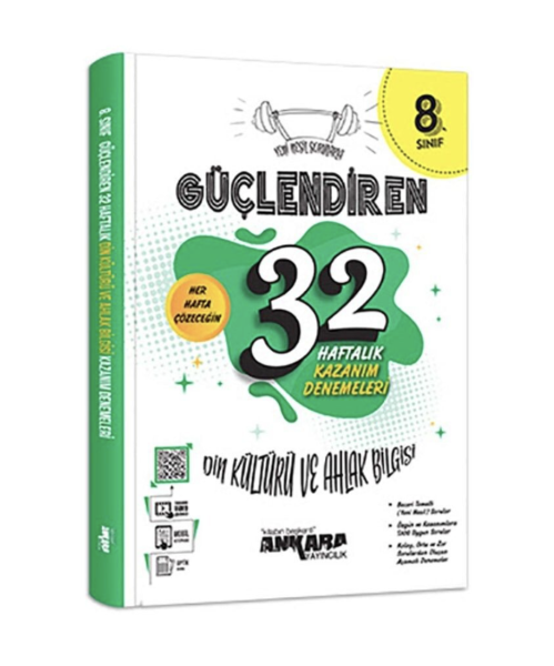 8. Sınıf Din Kültürü ve Ahlak Bilgisi Güçlendiren 32 Haftalık Kazanım Denemeleri