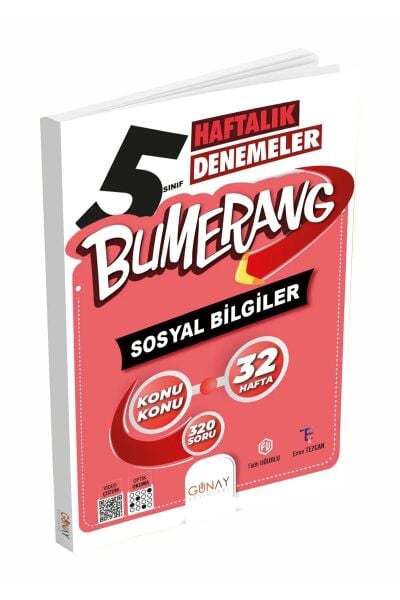 5. Sınıf Sosyal Bilgiler Bumerang 32 Haftalık Denemeleri